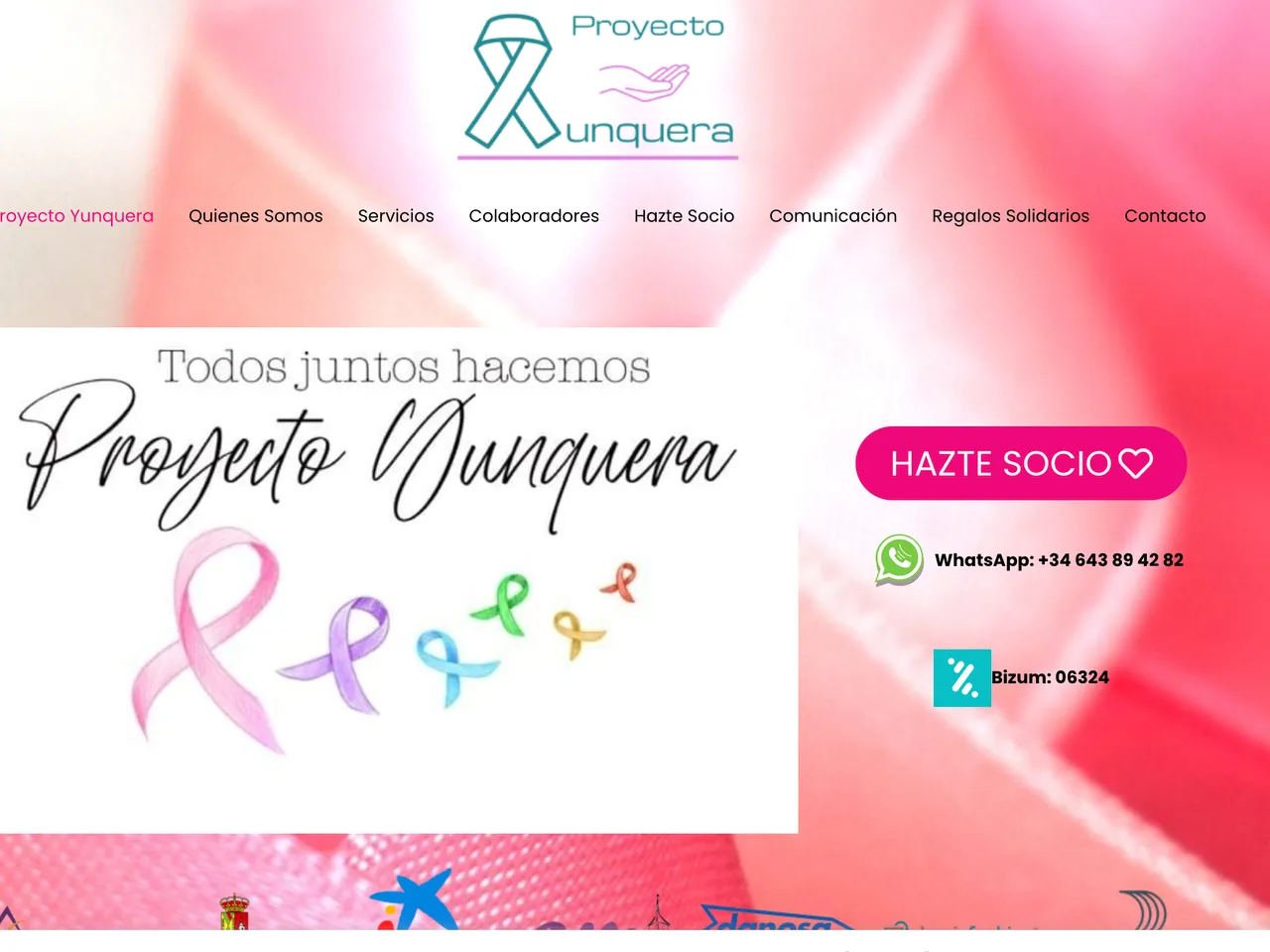 Captura de la web de Proyecto Yunquera